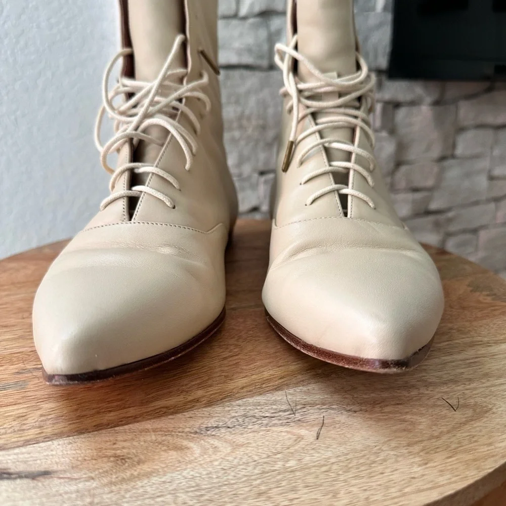 American Duchess Hartfield Regency Boots in Ivory sz: 9.5 - Picture 6 of 15